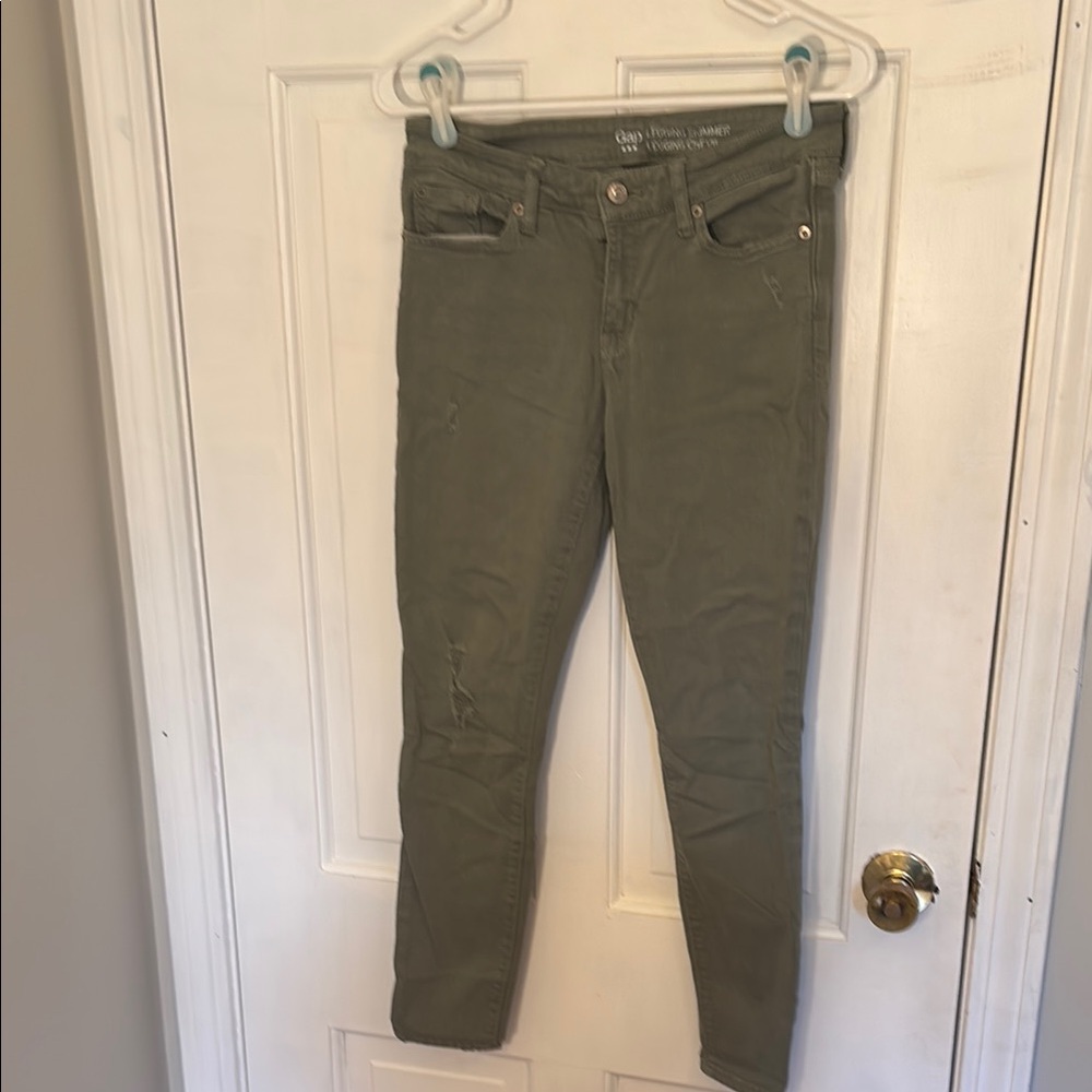 Old Navy Green Skinny Jeans